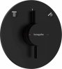 Купить черный матовый смеситель скрытого монтажа в душевую Hansgrohe 75418670 DuoTurn S, на 2 потребителя в Киеве vannaja.kiev.ua