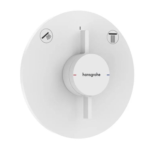 Купить Смеситель Hansgrohe скрытого монтажа для душа DuoTurn S на 2 функции, White (75418700) в Киеве vannaja.kiev.ua