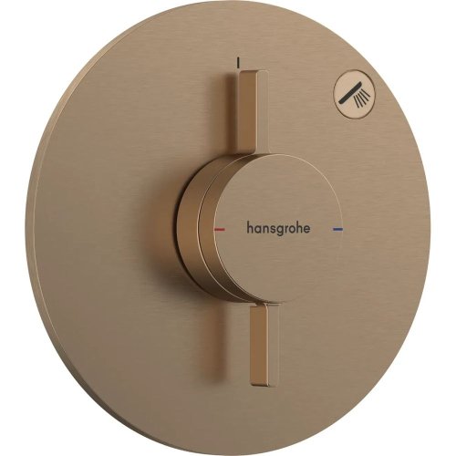 Купить Смеситель скрытого монтажа Hansgrohe DuoTurn S на 1 функцию, Brushed Bronze (75618140) в Киеве vannaja.kiev.ua