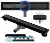 Трап для душа REA NEO PRO BLACK 2в1 черный 100 см Купить Трап для душа REA NEO PRO BLACK 2в1 черный 100 см в Киеве vannaja.kiev.ua