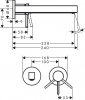 76050670 Hansgrohe Finoris Змішувач для раковини, одноважільний, прихованого монтажу, настінний, з виливом 22,5 см Купити 76050670 Hansgrohe Finoris Змішувач для раковини, одноважільний, прихованого монтажу, настінний, з виливом 22,5 см в Києві vannaja.kiev.ua