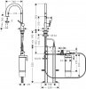 Купить Кран на кухню с фильтром черный матовый 76800670 Hansgrohe Aqittura M91 в Киеве vannaja.kiev.ua