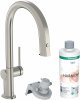 Купить Кухонный смеситель Hansgrohe Aqittura M91 76801800 с выдвижным изливом, 1 струя, покрытие из нержавеющей стали в Киеве vannaja.kiev.ua