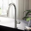 Купить Кухонный смеситель Hansgrohe Aqittura M91 76801800 с выдвижным изливом, 1 струя, покрытие из нержавеющей стали в Киеве vannaja.kiev.ua