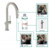 Купить Кухонный смеситель Hansgrohe Aqittura M91 76801800 с выдвижным изливом, 1 струя, покрытие из нержавеющей стали в Киеве vannaja.kiev.ua