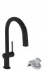 Купить Черный матовый смеситель для кухни Hansgrohe Aqittura M91 76803670 в Киеве vannaja.kiev.ua