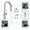 Купить Смеситель для кухни с подключением к фильтру питьевой воды 76803800 Hansgrohe Aqittura M91 выдвижной излив, под сталь 210, 1jet в Киеве vannaja.kiev.ua