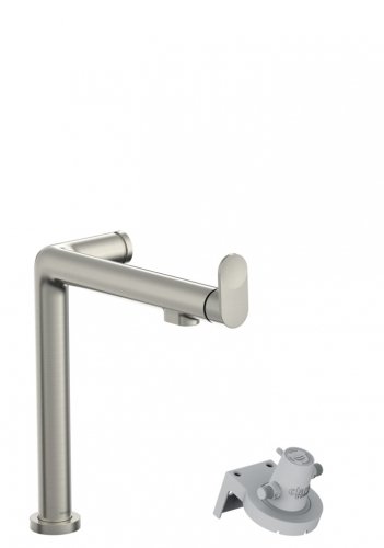 Купить Смеситель кухонный с подключением воды 76804800 Hansgrohe Aqittura M91 Filter System 240 1jet, сталь в Киеве vannaja.kiev.ua