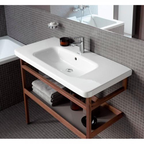 Купить Умивальник 120 х 48 см Duravit DuraStyle 2320120000 накладной белый прямоугольный купить с доставкой в Киеве vannaja.kiev.ua