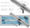 Купить Трап для душа металлический корпус и решетка REA NEO SLIM PRO 70 см REA-G8401 в Киеве vannaja.kiev.ua
