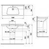 Купить LAUFEN 1354.4 MODERNA PLUS 8.1354.4.000.104.1 Раковина 100х48,5х18 см Умывальник в Киеве vannaja.kiev.ua
