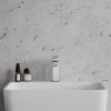 Купить белый смеситель для умывальника Omnires Parma white (PM7410CRB) в Киеве vannaja.kiev.ua