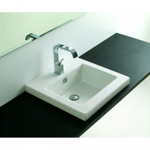 Керамическая раковина 51 см Artceram Gap, white glossy (GPL005 01; 00) Купить Керамическая раковина 51 см Artceram Gap, white glossy (GPL005 01; 00) в Киеве vannaja.kiev.ua
