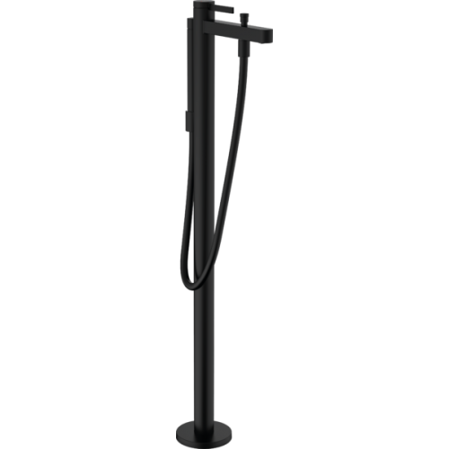 Купить Смеситель 76445670 для ванны напольный Hansgrohe Finoris цвет чёрный матовый однорычажный в Киеве vannaja.kiev.ua