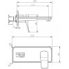 Плоский смеситель DEVIT UP 8101X120 хром внешняя и внутренняя часть в комплекте Купить Плоский смеситель DEVIT UP 8101X120 хром внешняя и внутренняя часть в комплекте в Киеве vannaja.kiev.ua