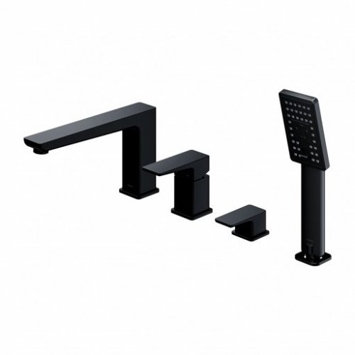 Купить смеситель для ванны Omnires Parma black mat (PM7432BL) в Киеве vannaja.kiev.ua