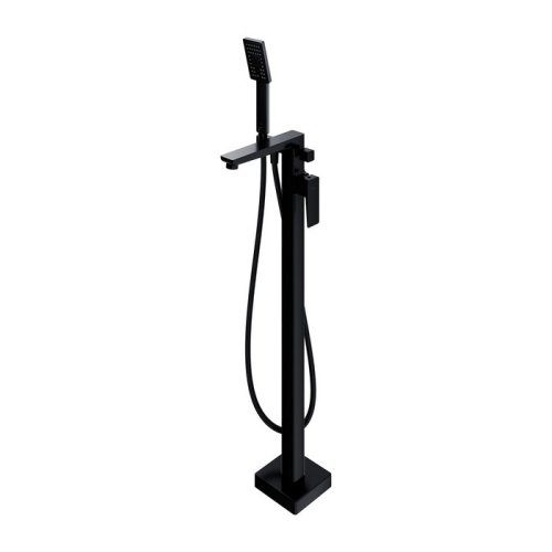 Купить смеситель для ванны отдельностоящий Omnires Parma black mat (PM7433BL) в Киеве vannaja.kiev.ua