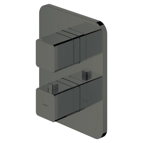 Купить смеситель для душа скрытого монтажа с термостатом Omnires Parma grafit (PM7436GR) в Киеве vannaja.kiev.ua