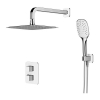Купить душевая система скрытого монтажа с термостатом Omnires Parma chrome/white (SYSPM17ACRB) в Киеве vannaja.kiev.ua
