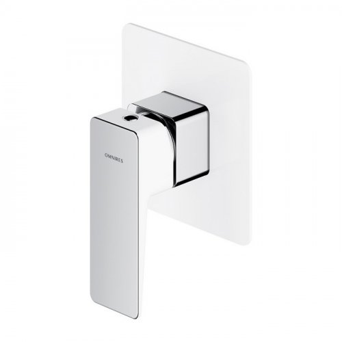 Купить смеситель для душа скрытого монтажа Omnires Parma chrome/white (PM7445CRB) в Киеве vannaja.kiev.ua