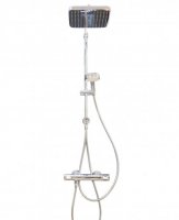 Душевая система Grohe New Tempesta 200 27389002 верхний душ 200 мм 2 режима + смеситель для ванны Grohe Eurosmart 33300003 хром однорычажный купить
