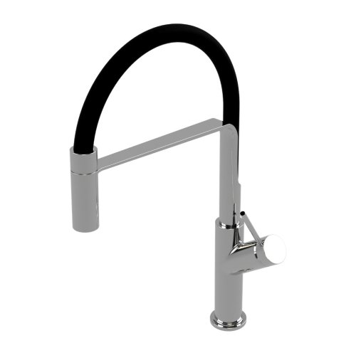 Купить смеситель для кухни Omnires Vita black/chrome (VI6350BLCR) в Киеве vannaja.kiev.ua