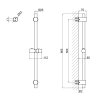 Штанга для душа Qtap Lepit 82103OB Душевая стойка матовый черный без лейок и шлангов Купить Штанга для душа Qtap Lepit 82103OB Душевая стойка матовый черный без лейок и шлангов в Киеве vannaja.kiev.ua