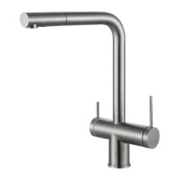 Кухонный кран на обычную и фильтрованную воду Fabiano FKM 31.14 SS Nano Graphite 8231.401.0902 82314010902 заказать с доставкой в Киеве в квартиру, купить в магазине сантехники