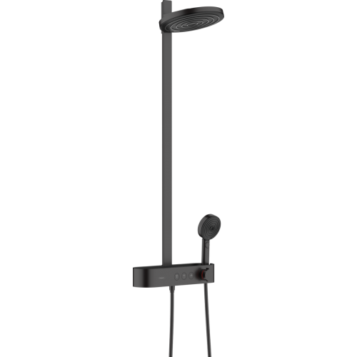 Купить Черный матовый 24240670 Душевая система с термостатом Hansgrohe Pulsify Showerpipe верхний душ 260 мм два режима купить по низкой цене  в Киеве vannaja.kiev.ua