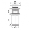 Купить донный клапан Omnires click-clack anthracite (A706AT) в Киеве vannaja.kiev.ua