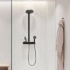 Купить Черный матовый 24240670 Душевая система с термостатом Hansgrohe Pulsify Showerpipe верхний душ 260 мм два режима купить по низкой цене  в Киеве vannaja.kiev.ua
