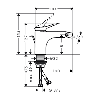 Hansgrohe 75200700 Смеситель для биде Vivenis белый матовый с донным клапаном однорычажный купить Купить Hansgrohe 75200700 Смеситель для биде Vivenis белый матовый с донным клапаном однорычажный купить в Киеве vannaja.kiev.ua
