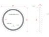 Купить Черное круглое зеркало в ванную Asignatura 85401802 Unique 60 см LED Испания в Киеве vannaja.kiev.ua