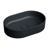 Купить умывальник Omnires Ovo 55x36 black lava (OVOUNBLV) в Киеве vannaja.kiev.ua