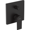 Купить Matt Black смеситель Hansgrohe 71468670 скрытого монтажа для ванны / душа верхняя часть Vernis Shape в Киеве vannaja.kiev.ua