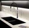 Купить Смеситель кухни гибкий излив система фильтрации воды Ramon Soler Kitchen Pure Water 898801MC38E306084 Высоким 535 мм Osmosis, Хром - черный матовый в Киеве vannaja.kiev.ua