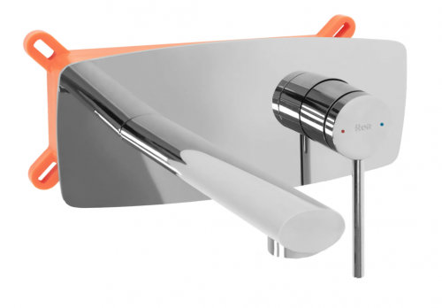 Купити Змішувач для раковини (умивальника) REA OVAL CHROME + BOX хром прихованого монтажу в Києві vannaja.kiev.ua