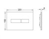 Купить Tece 9240960 TECElux Mini 9.240.960 Панель Смыва Кнопка Сенсорная Цвет Белый в Киеве vannaja.kiev.ua
