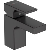 Черная матовая душевая система Hansgrohe 26286670 Vernis Shape с термостатом 