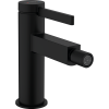 Купить Смеситель 76200670 для биде Hansgrohe Finoris черный матовый с донным клапаном однорычажный купить в Киеве vannaja.kiev.ua