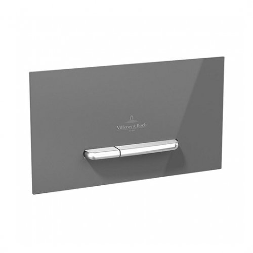 Кнопка змиву Villeroy & Boch 9221 60 RA ViConnect 922160RA скло сірий глянцевий Купити Кнопка змиву Villeroy & Boch 9221 60 RA ViConnect 922160RA скло сірий глянцевий в Києві vannaja.kiev.ua
