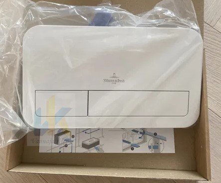 Купити Змивна клавіша білого кольору Villeroy & Boch ViConnect 92249068 для туалету інсталяції в Києві vannaja.kiev.ua