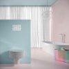 Купити Квадратна дизайнерська кнопка інсталяції Tece 9240734 TECEvelvet WC подвійний змив Grigio Efeso / сірий камінь в Києві vannaja.kiev.ua