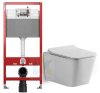 Tece инсталляция 9400401 + 3040120 devit Linea Унитаз подвесной квадрат безобедка Clean Pro с сиденьем Soft Close, белый Купить Tece инсталляция 9400401 + 3040120 devit Linea Унитаз подвесной квадрат безобедка Clean Pro с сиденьем Soft Close, белый в Киеве vannaja.kiev.ua