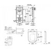 Купить Инсталляция GROHE Rapid SL 4 в 1 с унитазом GROHE Euro Ceramic белый подвесной с сиденьем Soft Close 39328CB0 Смывная клавиша Grohe хром купить недорого в Киеве vannaja.kiev.ua