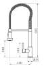 Купити Змішувач для кухні GRB Kitchens SEMI-PROFFESIONAL SPOUT (990500) в Києві vannaja.kiev.ua