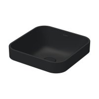 Чорна Раковина накладна на стільницю Duravit Happy D.2 Plus 600 x 400 антрацит матовий 2359601300 прямокутний