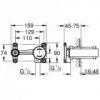 Купить Смеситель Grohe Essence для раковины на два отверстия M-Size 19408001 хром однорычажный + 23571000 Универсальная внутренняя часть смесителя Grohe в Киеве vannaja.kiev.ua