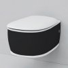 Підвісний унітаз Artceram Azuley AZV001 01; 50 white glossy / black bicolor AZV00101;50 Купити Підвісний унітаз Artceram Azuley AZV001 01; 50 white glossy / black bicolor AZV00101;50 в Києві vannaja.kiev.ua