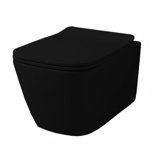 Купить Подвесной укороченный унитаз Artceram A16, black glossy (ASV005 03; 00) в Киеве vannaja.kiev.ua